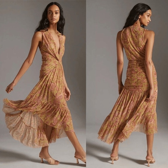 Misa Los Angeles Dresses & Skirts - Misa mesh midi dress NWT size L